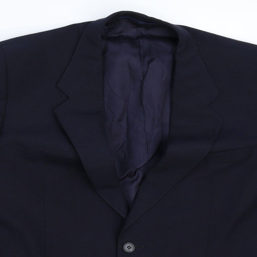 St Michael Mens Blue   Jacket Suit Jacket Size 40