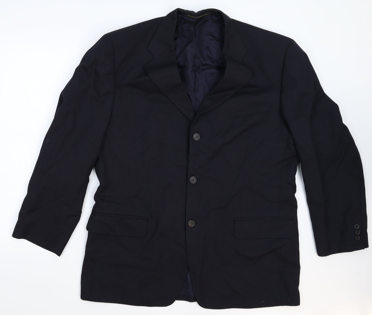 Marks and Spencer Mens Blue   Jacket Suit Jacket Size 44