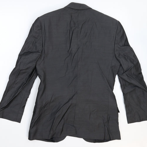 Gibson Mens Silver   Jacket Suit Jacket Size 38