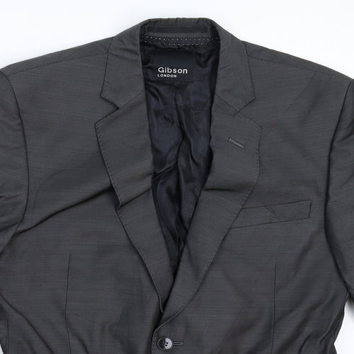 Gibson Mens Silver   Jacket Suit Jacket Size 38