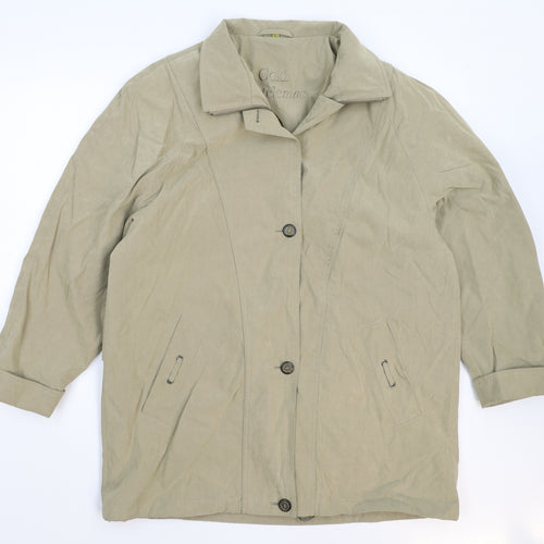Telemac Womens Beige   Jacket Coat Size L