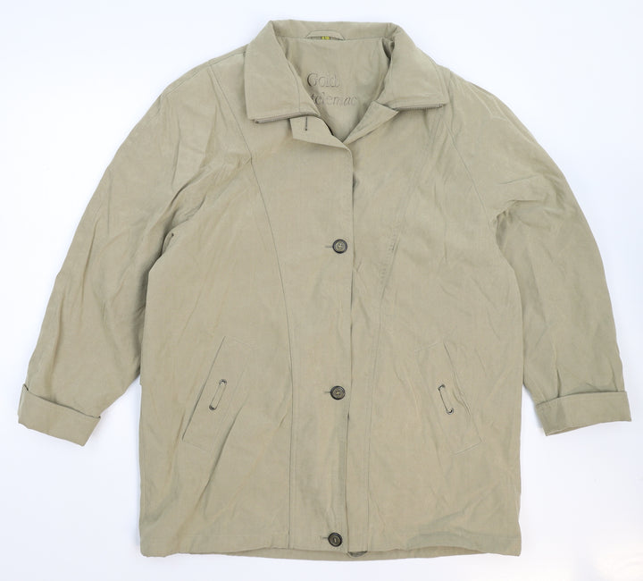 Telemac Womens Beige   Jacket Coat Size L