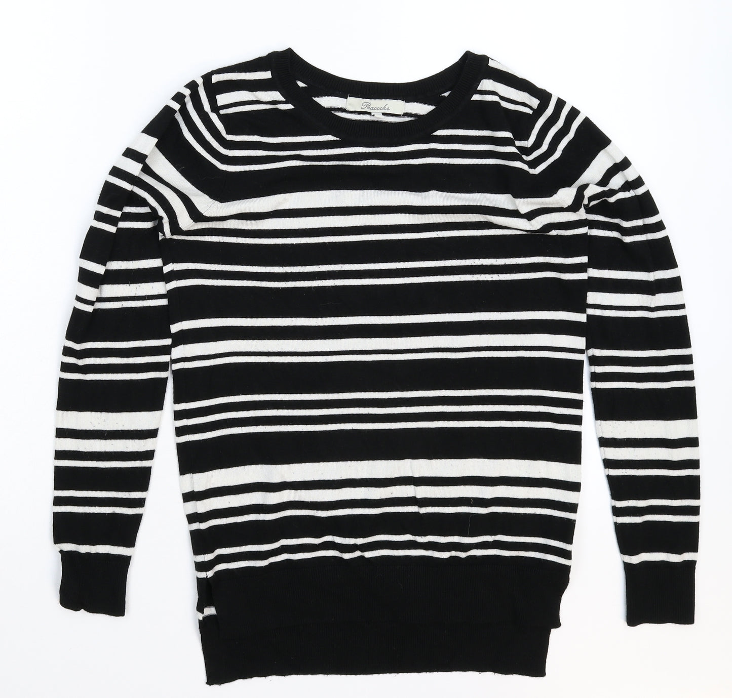 Peacocks Womens Multicoloured Striped Knit Pullover Jumper Size 8