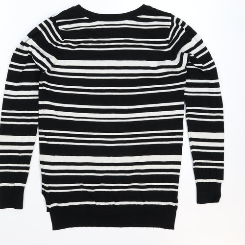Peacocks Womens Multicoloured Striped Knit Pullover Jumper Size 8