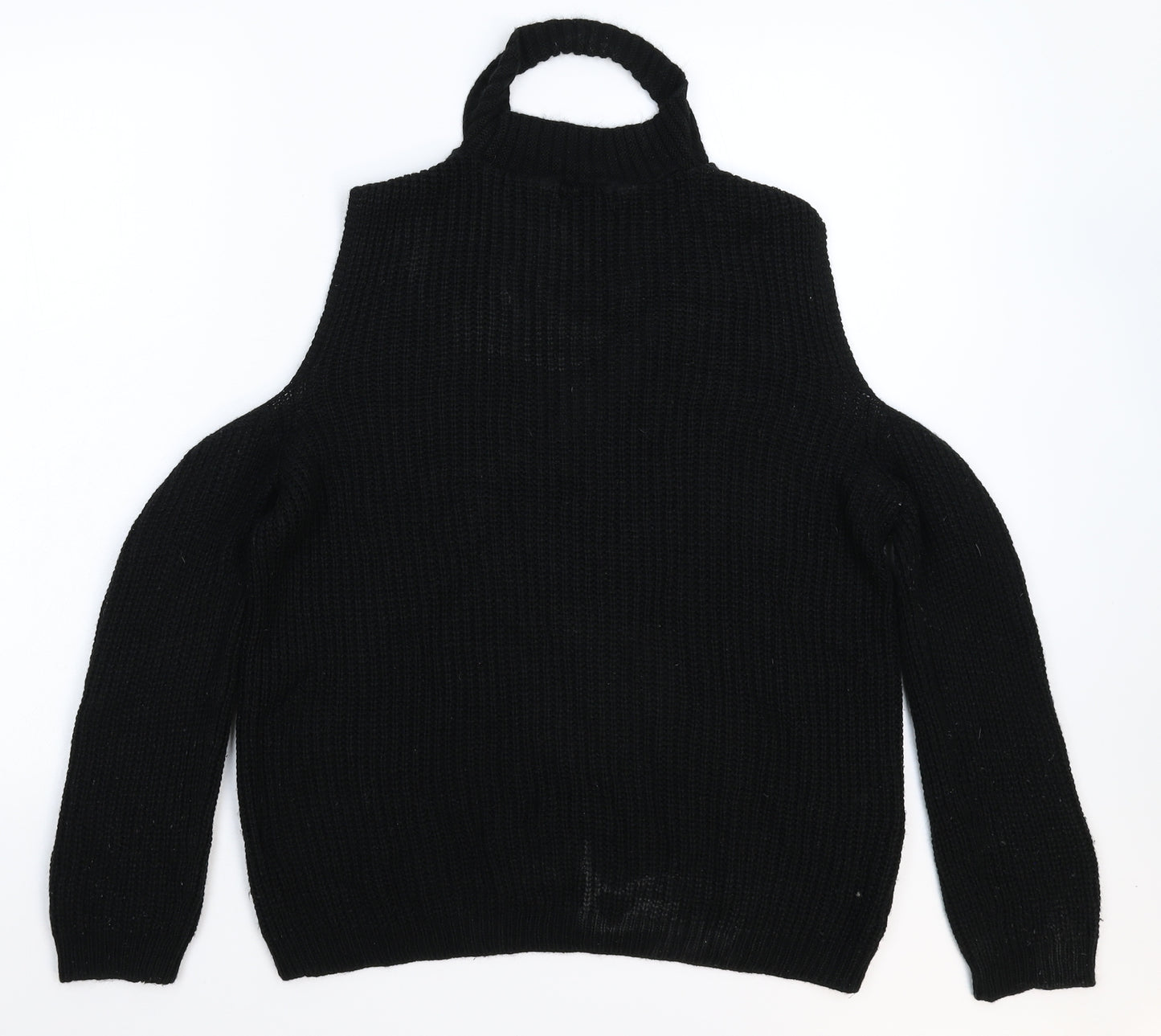 Select Womens Black  Knit Pullover Jumper Size 14