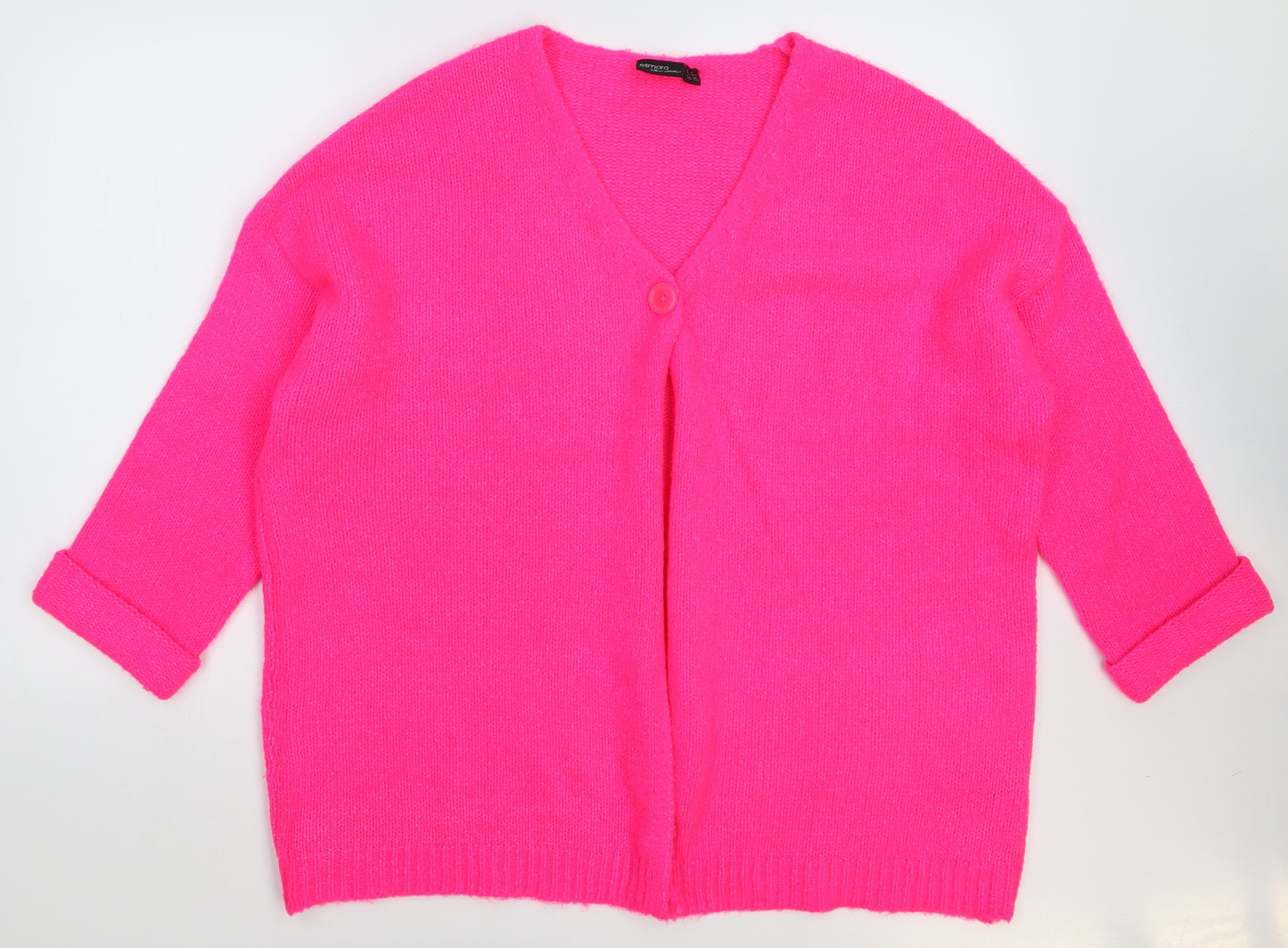 ESMARA Womens Pink  Knit Cardigan Jumper Size 14