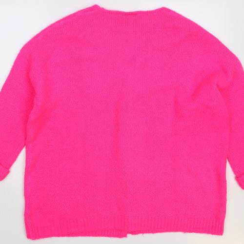 ESMARA Womens Pink  Knit Cardigan Jumper Size 14