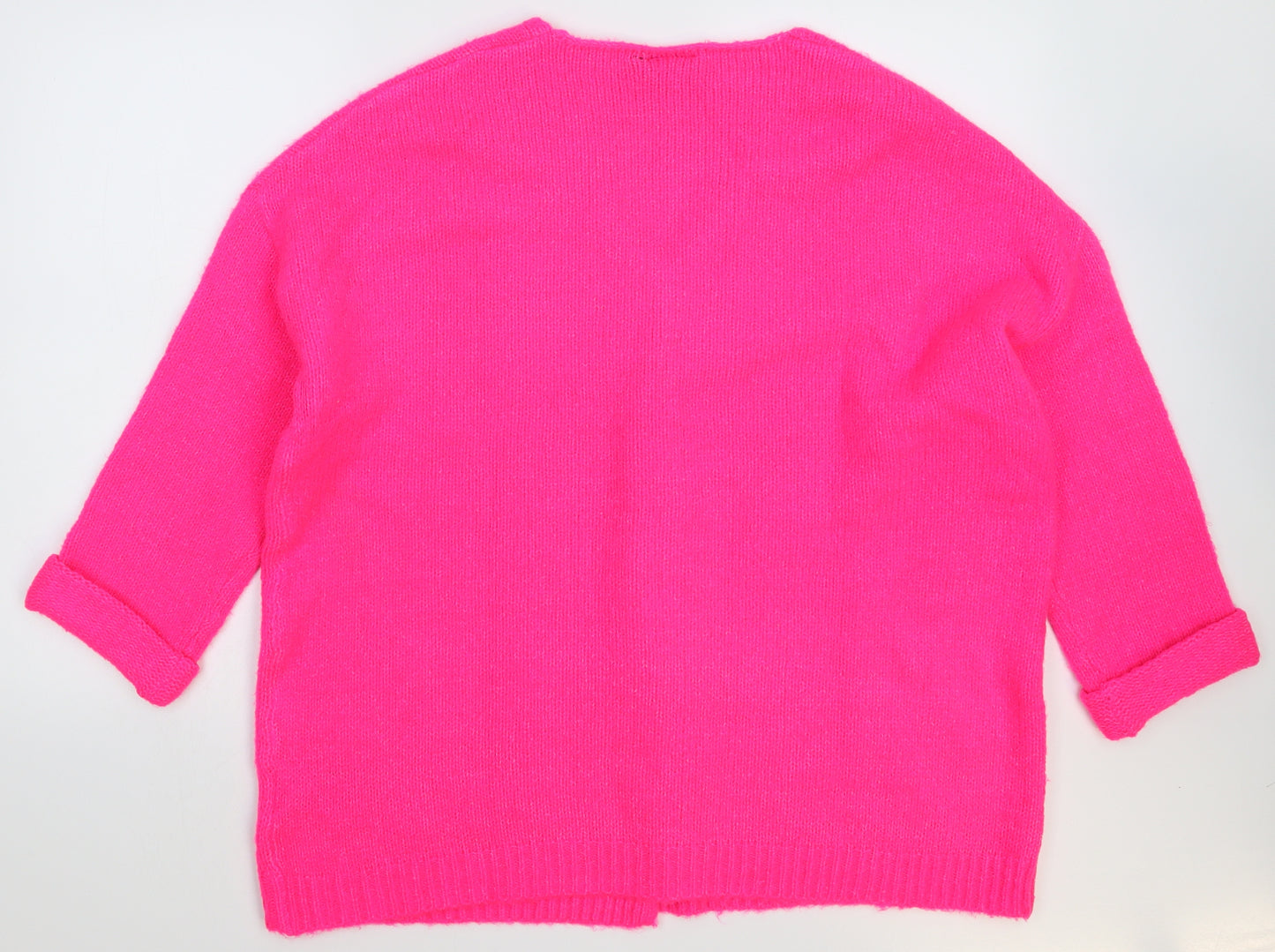 ESMARA Womens Pink  Knit Cardigan Jumper Size 14