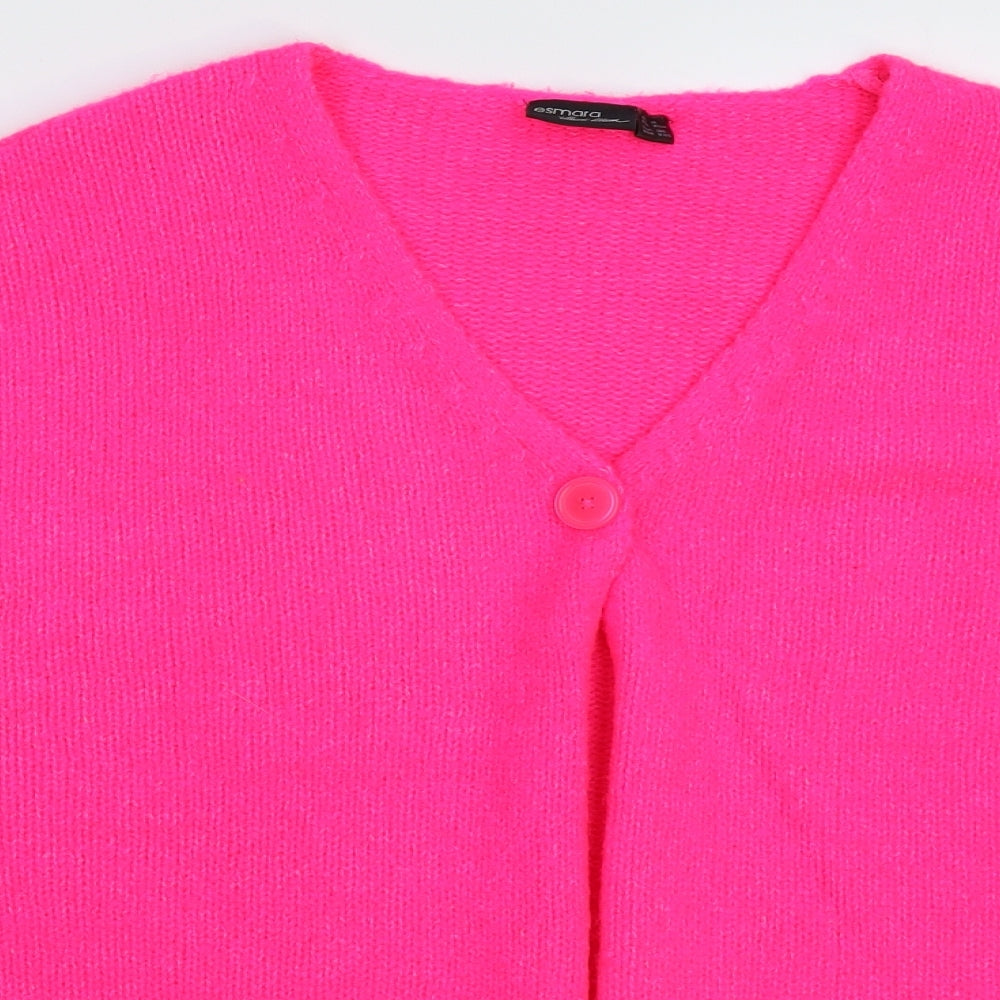 ESMARA Womens Pink  Knit Cardigan Jumper Size 14