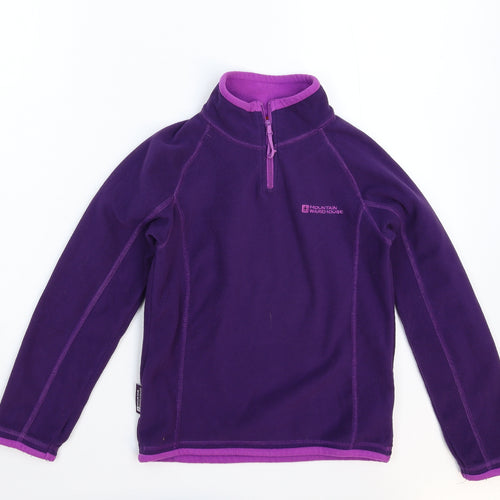 Mountain Warehouse Girls Purple  Fleece Jacket  Size 9-10 Years