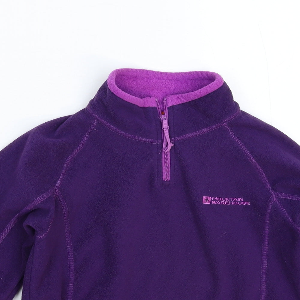 Mountain Warehouse Girls Purple  Fleece Jacket  Size 9-10 Years