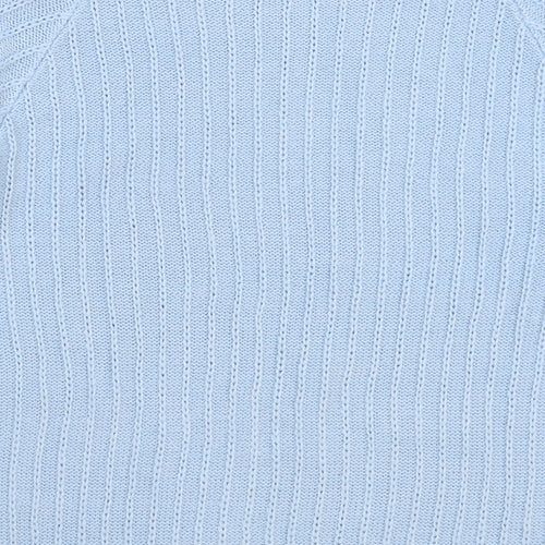 TRU Womens Blue  Knit Pullover Jumper Size L