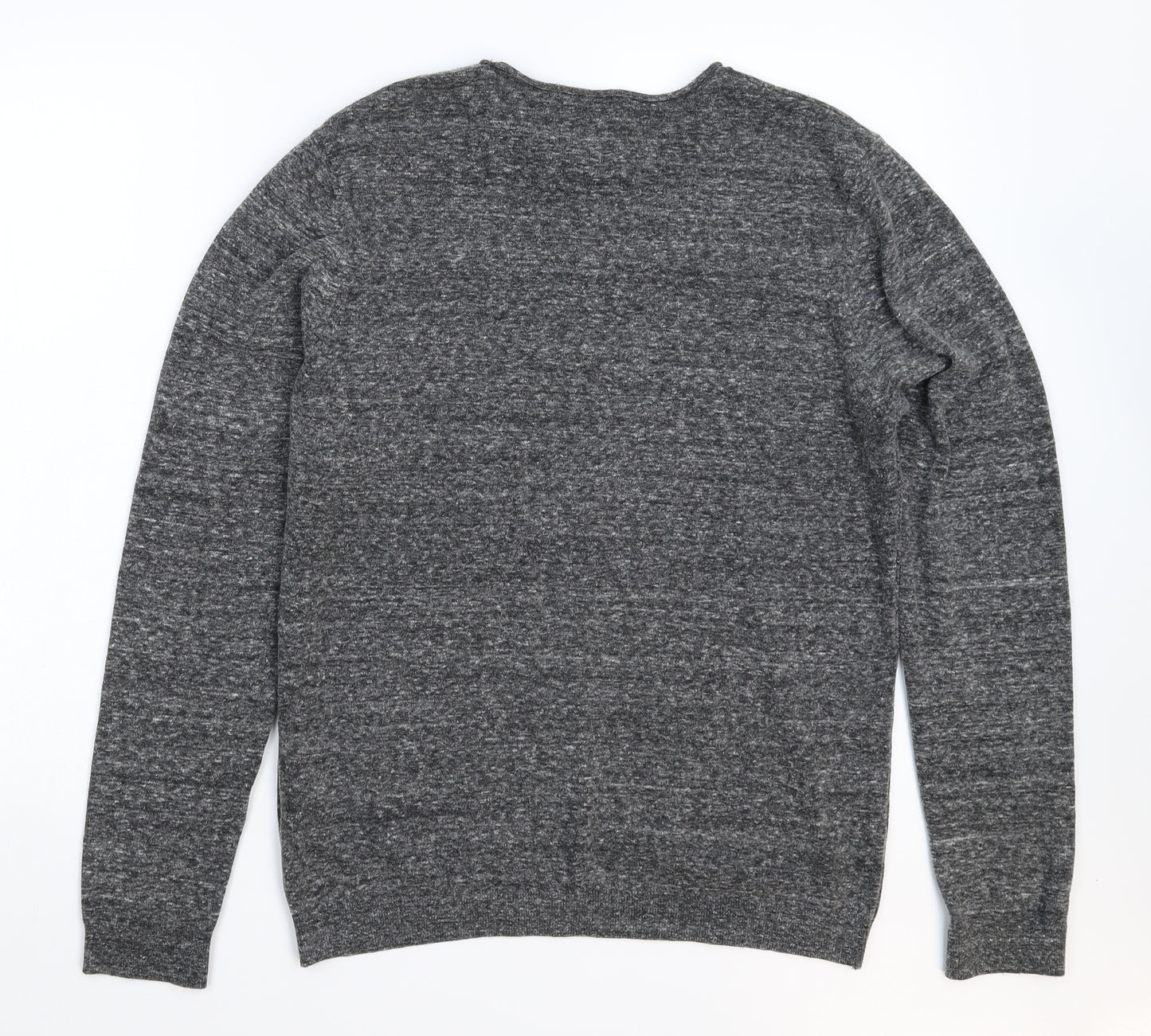 Topman Mens Grey  Knit Pullover Jumper Size M