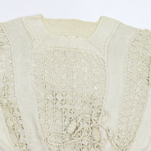 Preworn Womens Beige  Knit Pullover Jumper Size XL