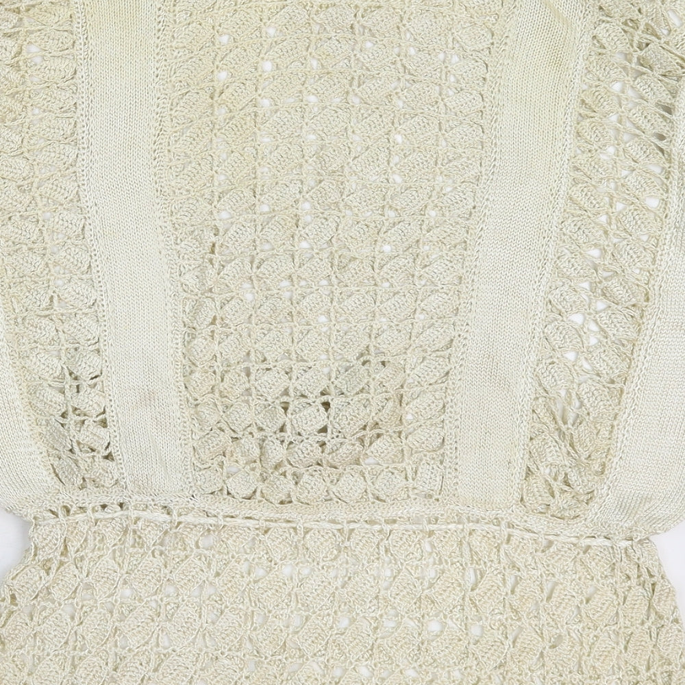 Preworn Womens Beige  Knit Pullover Jumper Size XL