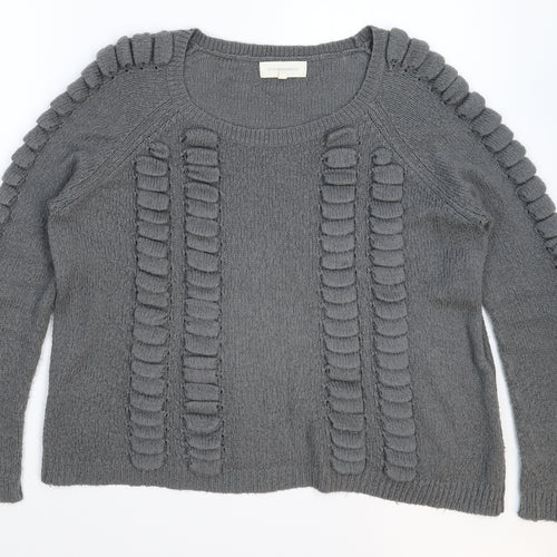 Frederik Anderson Womens Grey  Knit Pullover Jumper Size M