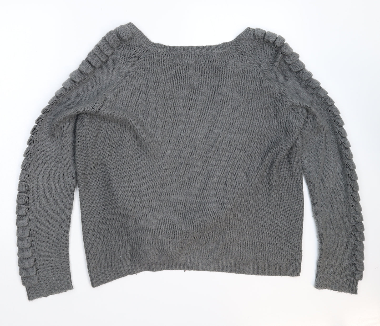 Frederik Anderson Womens Grey  Knit Pullover Jumper Size M