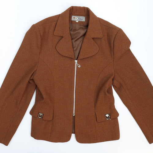 Fizze Womens Brown   Jacket Blazer Size S