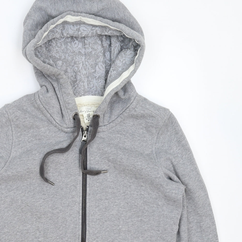 H&M Womens Grey   Full Zip Hoodie Size M