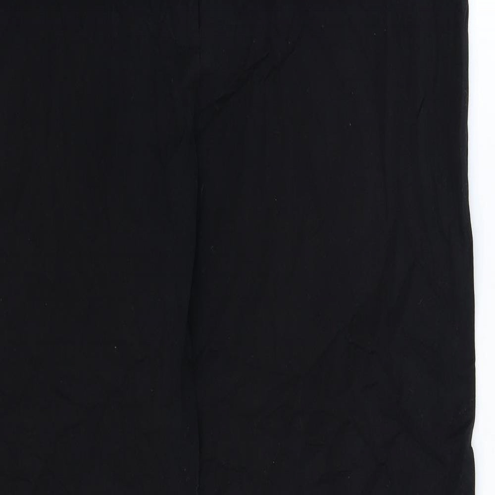 Preworn Womens Black   Trousers  Size 16 L32 in