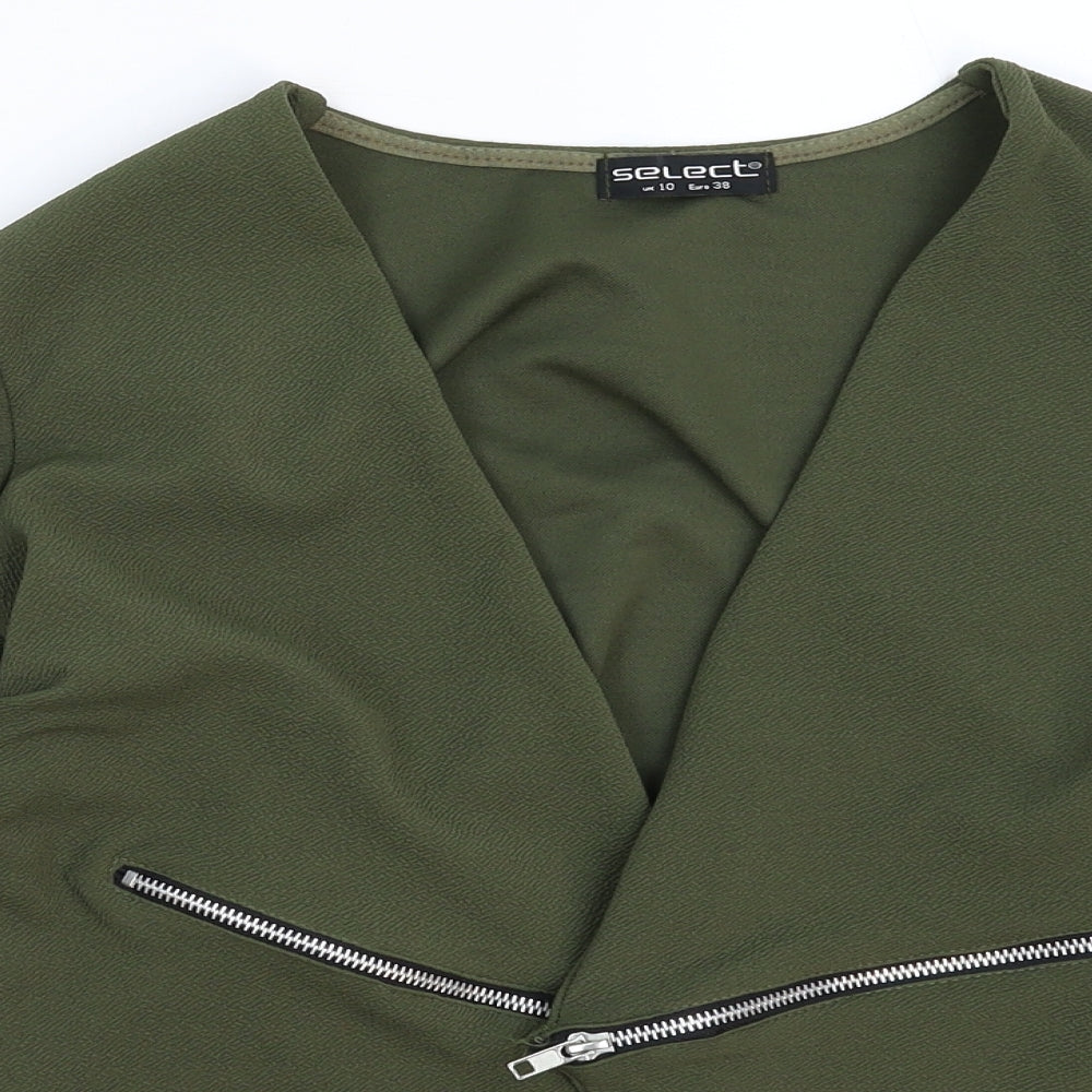 Select Womens Green   Jacket Blazer Size 10