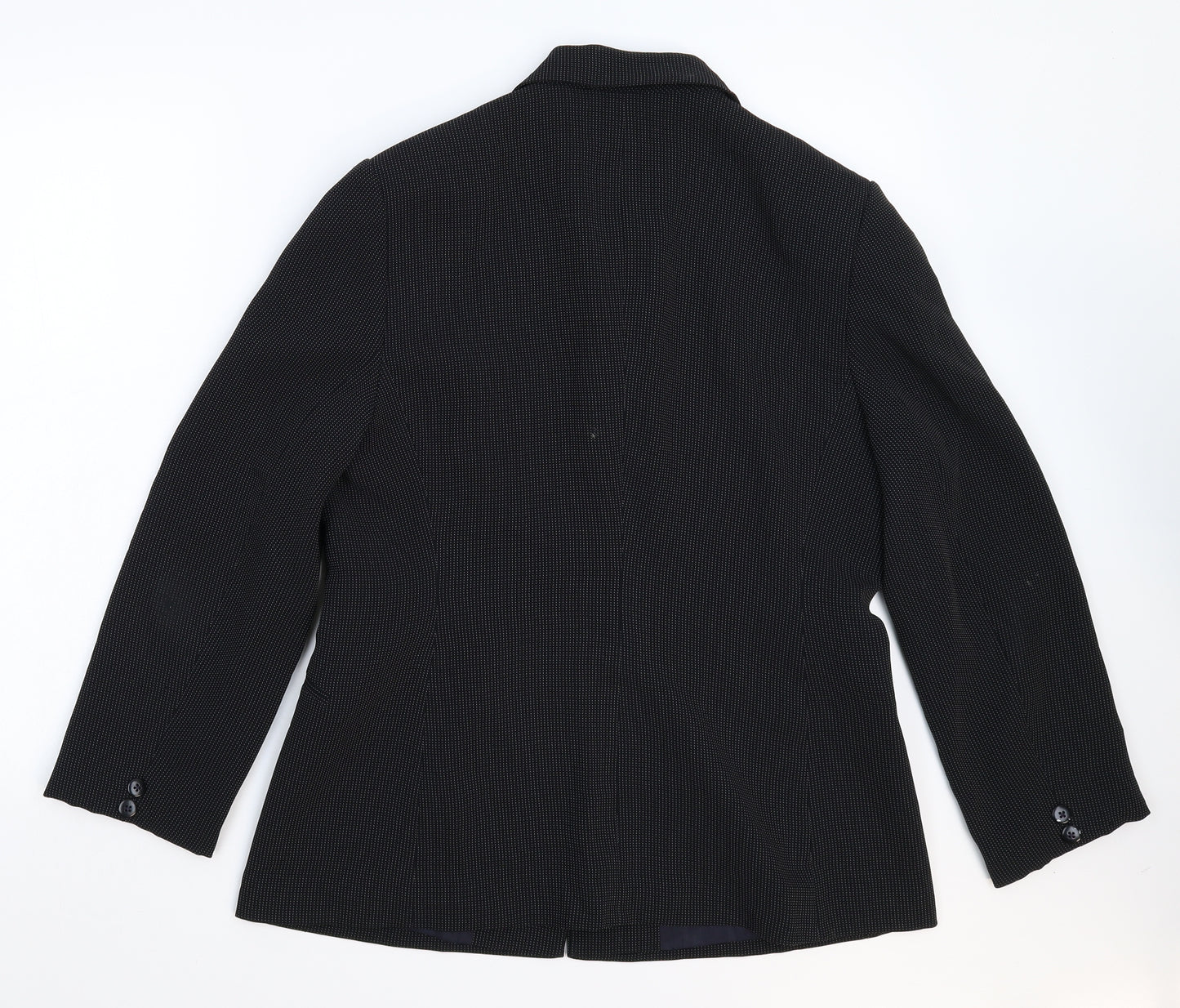 Planet Womens Black Striped  Jacket Suit Jacket Size 12
