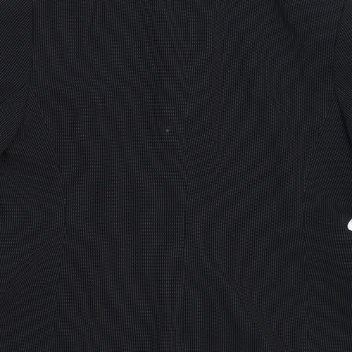 Planet Womens Black Striped  Jacket Suit Jacket Size 12