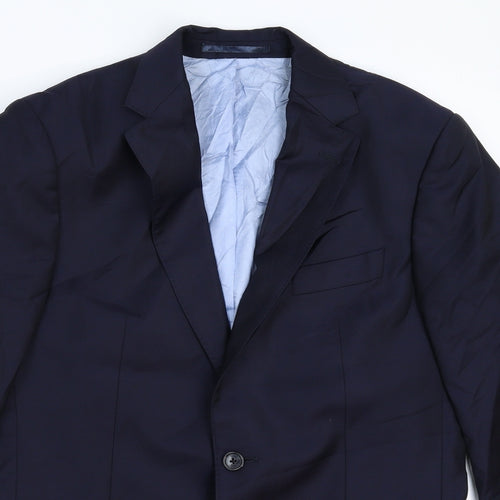 Preworn Mens Blue   Jacket Suit Jacket Size 36