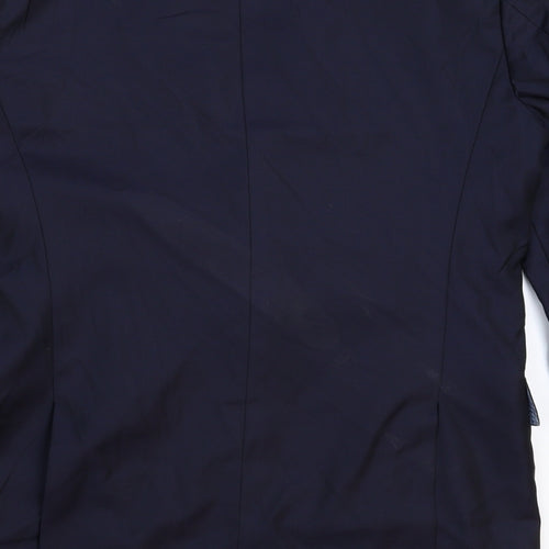 Preworn Mens Blue   Jacket Suit Jacket Size 36