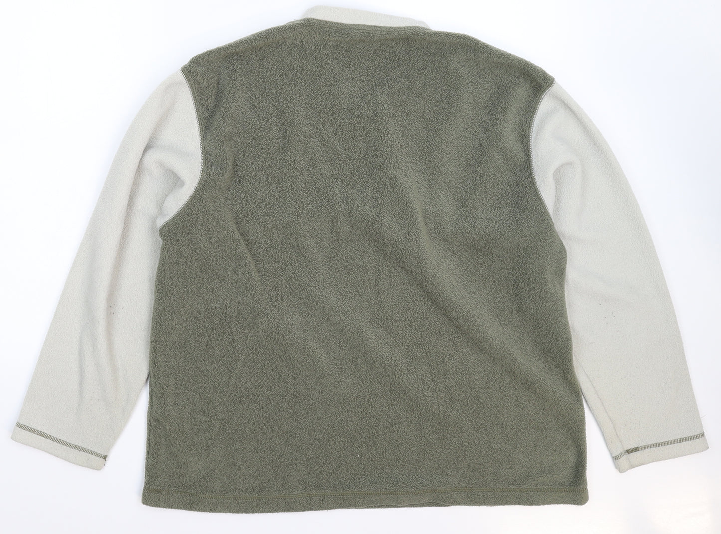 Essentials Mens Green  Fleece Pullover Jumper Size XL