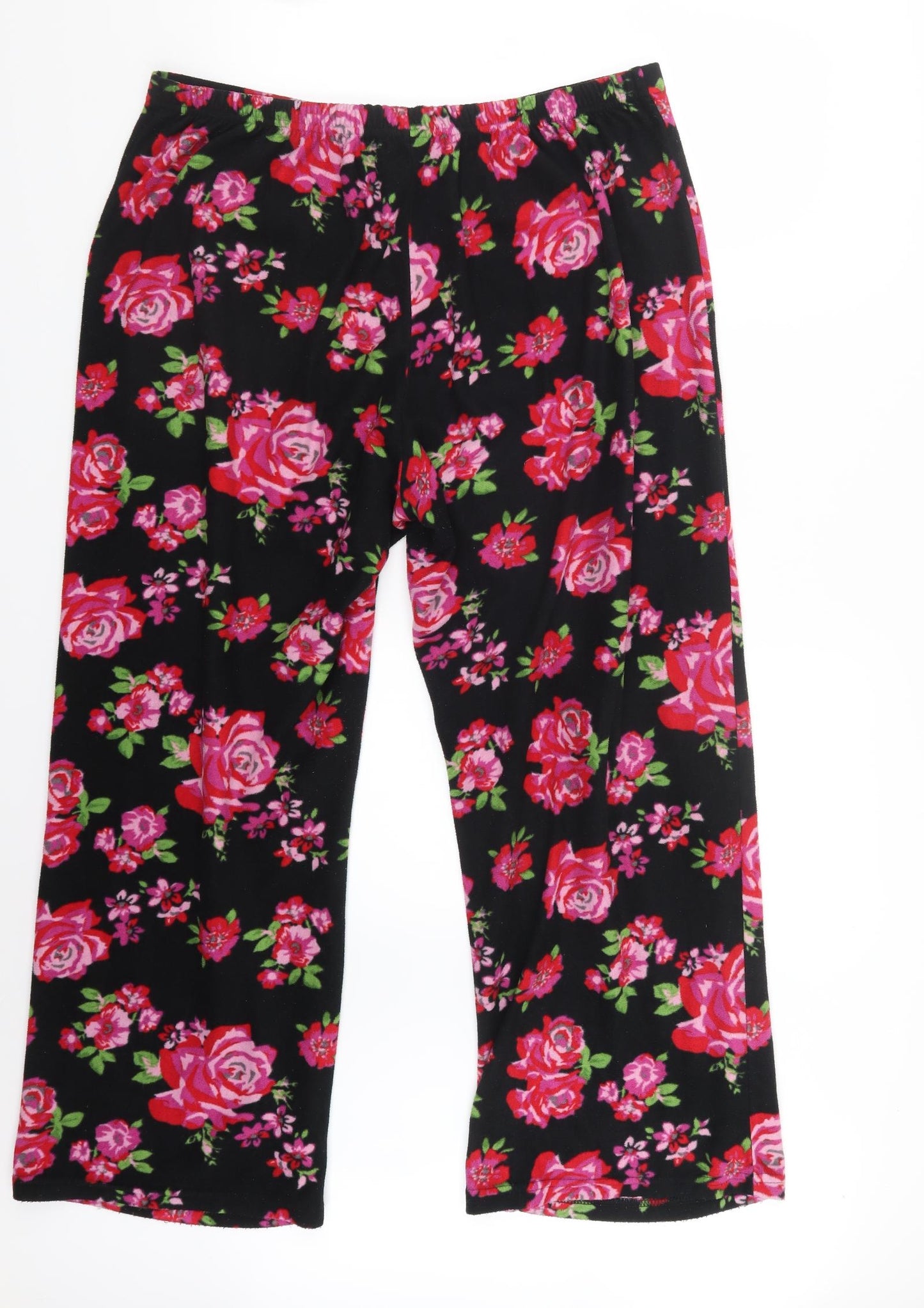 George Womens Pink Floral  Capri Pyjama Set Size 16