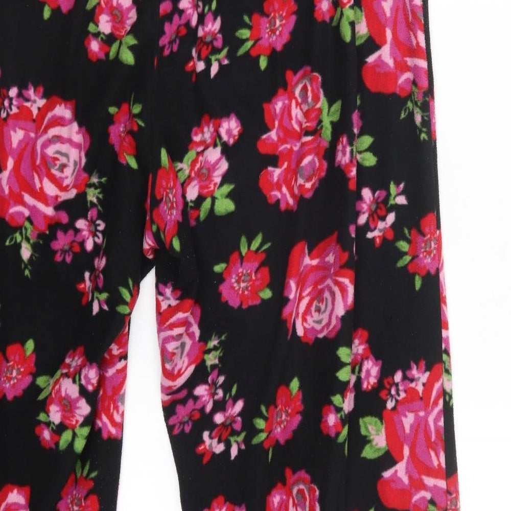 George Womens Pink Floral  Capri Pyjama Set Size 16
