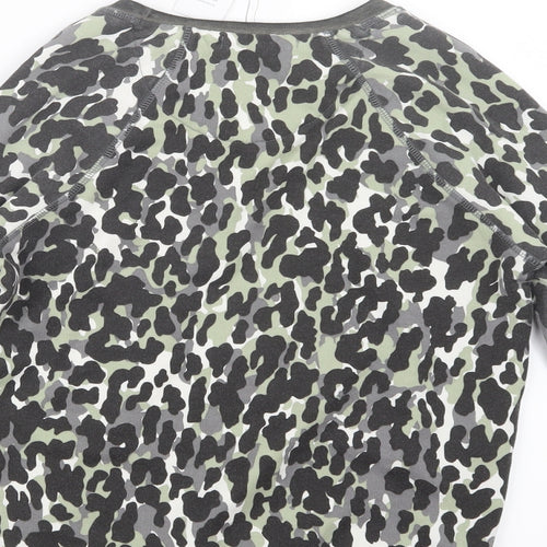 NEXT Womens Grey Animal Print  Top Pyjama Top Size XS