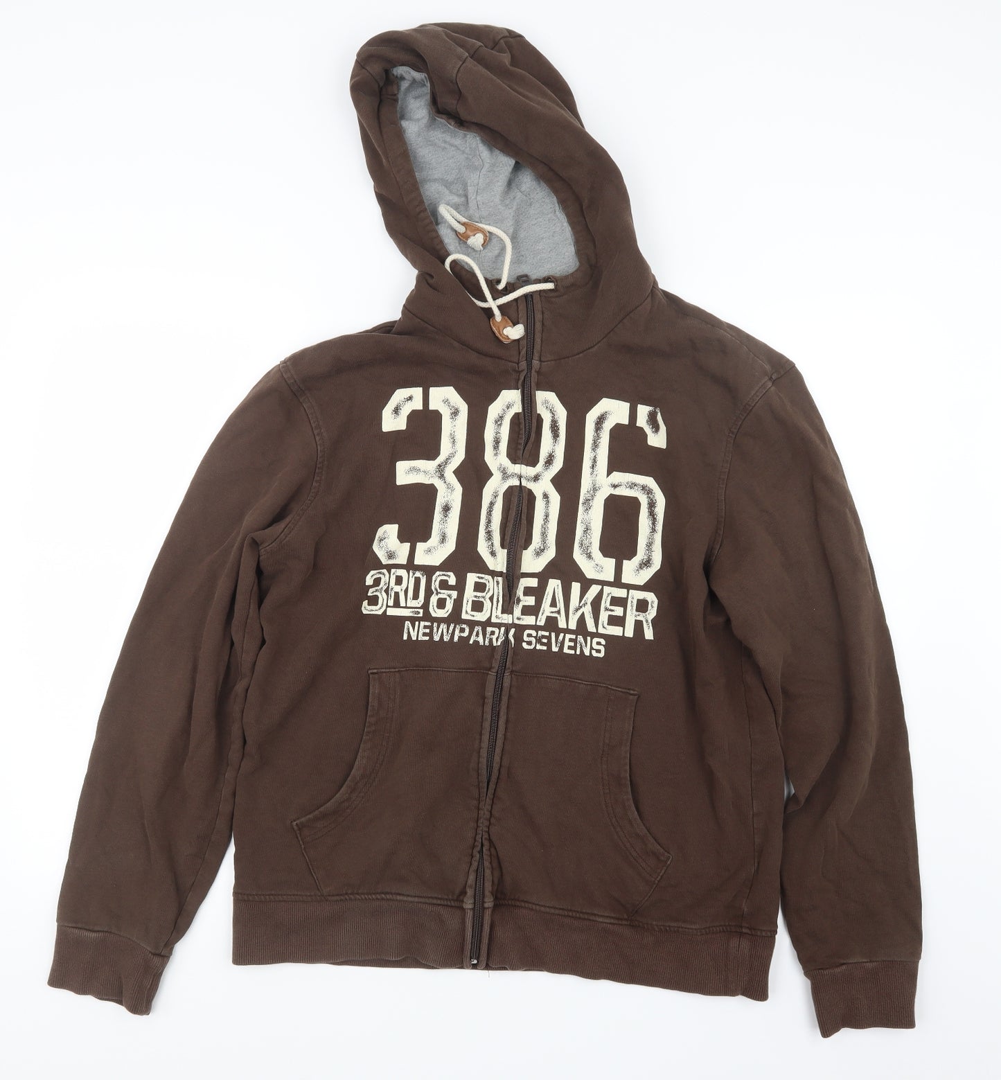 NEXT Mens Brown   Full Zip Hoodie Size L