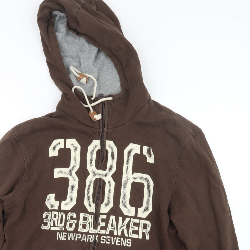 NEXT Mens Brown   Full Zip Hoodie Size L