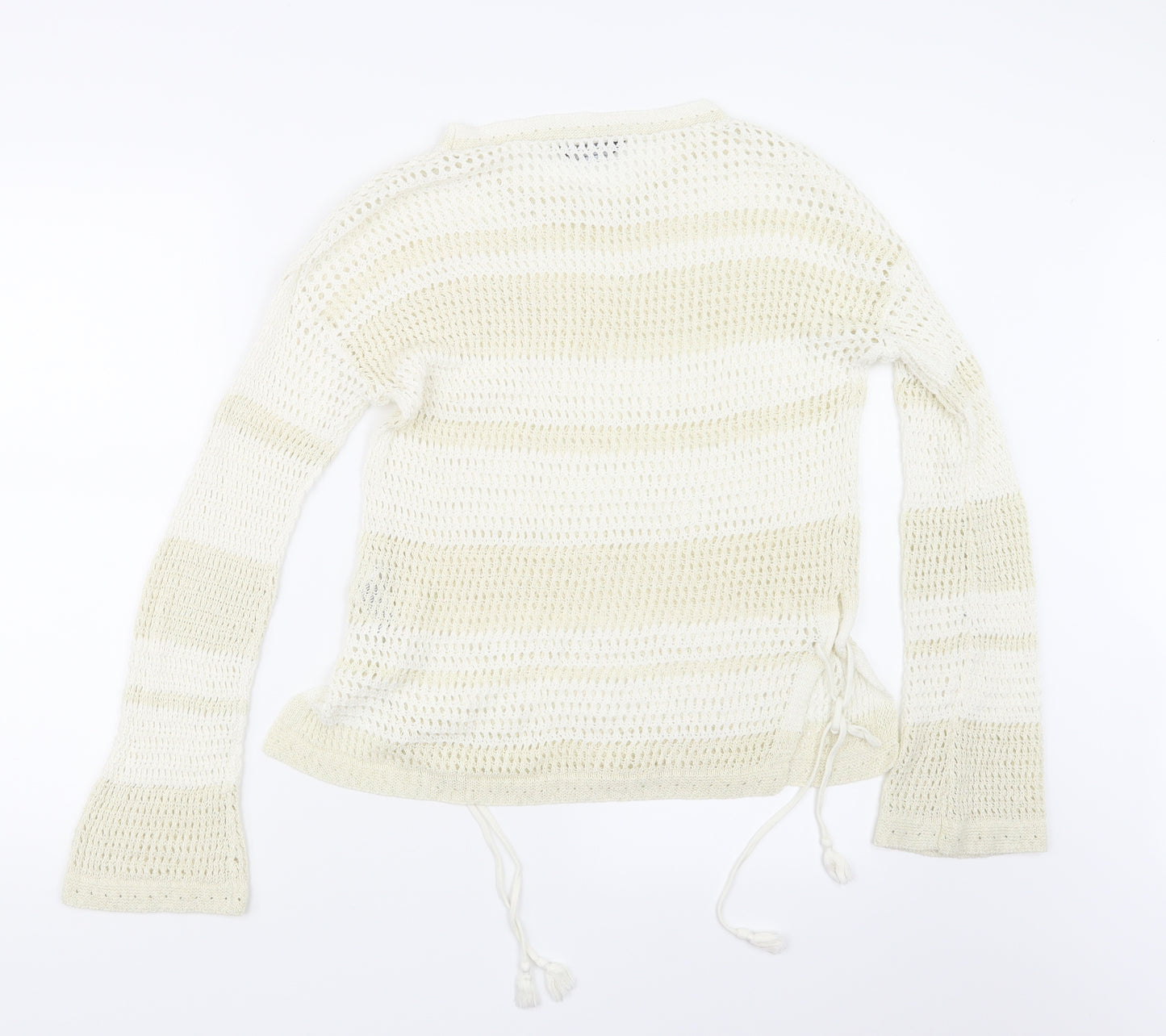Dorothy Perkins Womens White  Knit Pullover Jumper Size 12