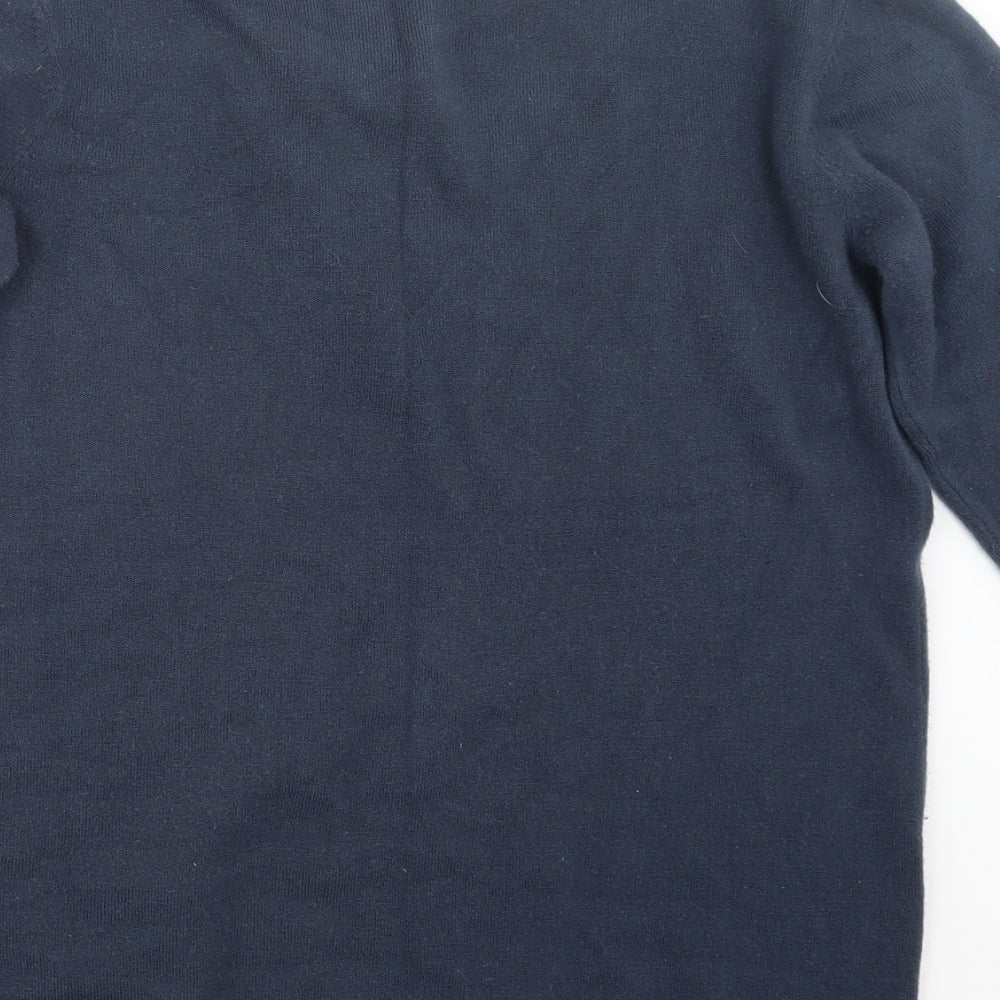 Damart Womens Blue  Knit Pullover Jumper Size 14