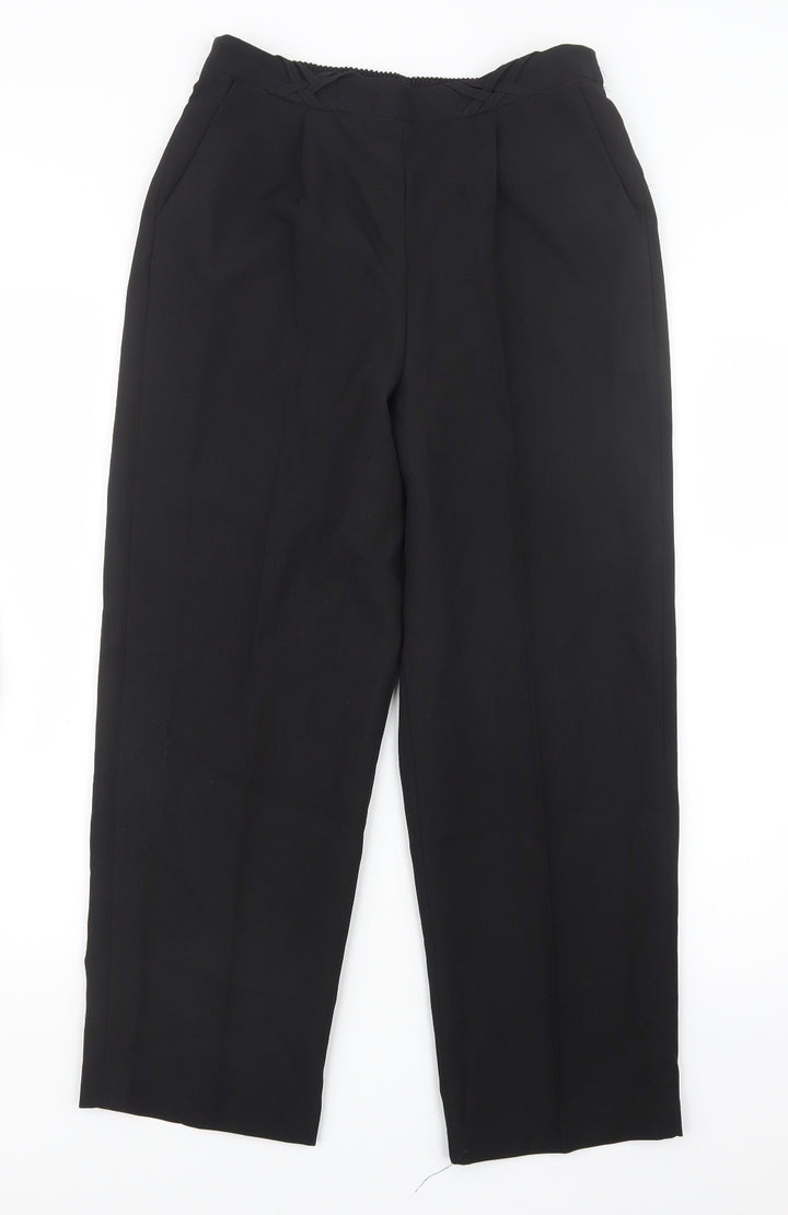 BM Womens Black   Trousers  Size 10 L24 in