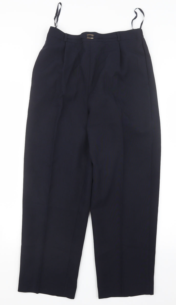 BM Womens Blue Trousers Size 10 L24.5 in