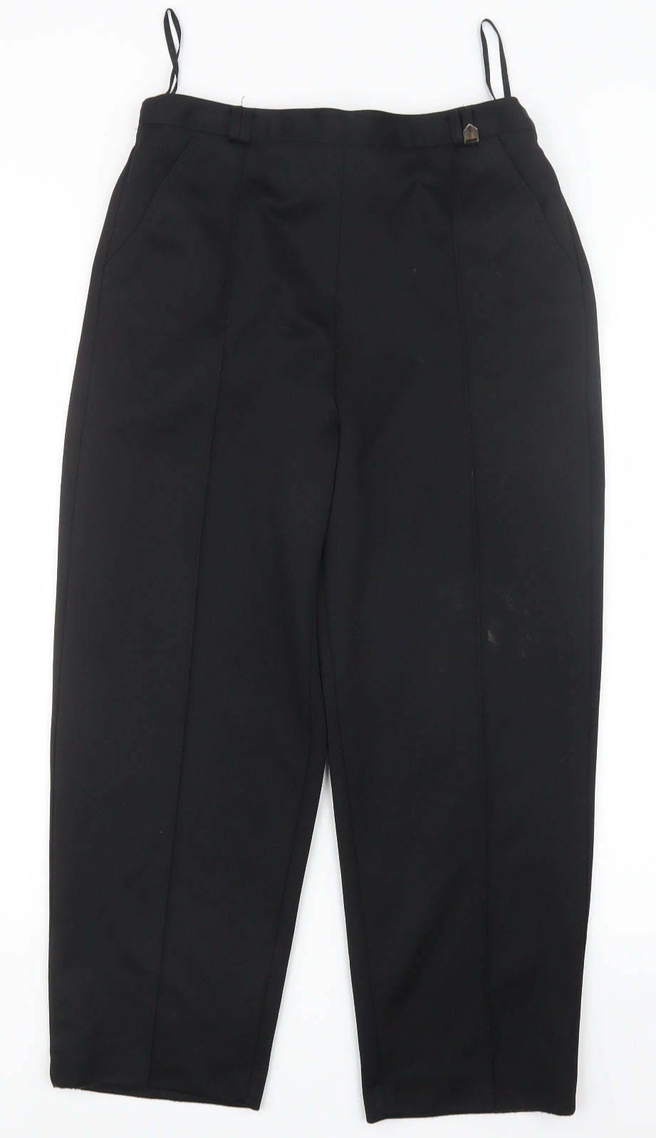 BM Womens Black   Trousers  Size 12 L24.5 in