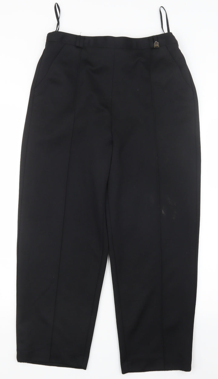 BM Womens Black   Trousers  Size 12 L24.5 in
