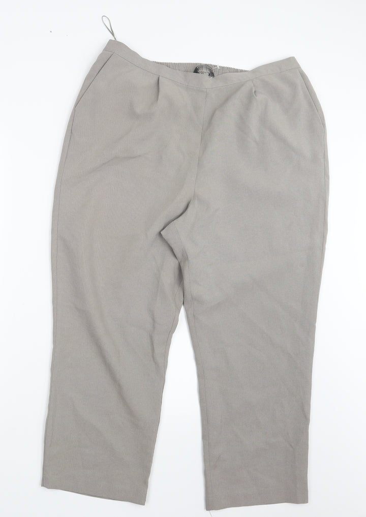 Bonmarché Womens Grey   Trousers  Size 18 L24.5 in
