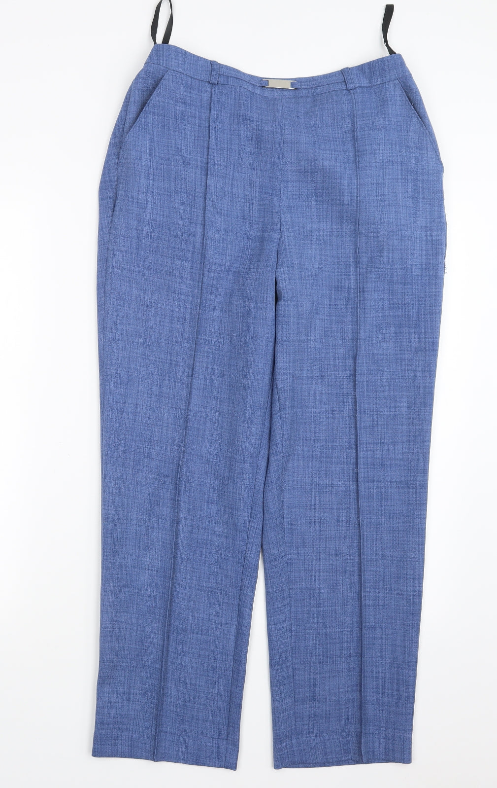EWM Womens Blue   Trousers  Size 12 L26.5 in