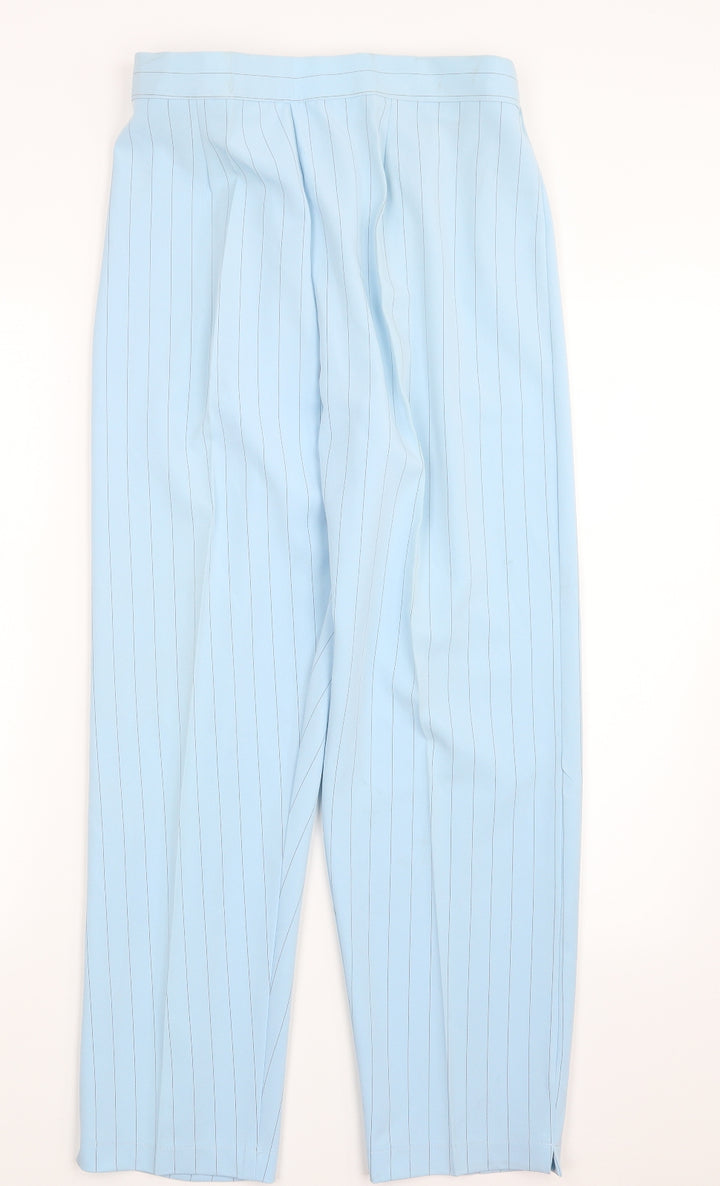 Preworn Womens Blue Striped  Trousers  Size 18 L27 in