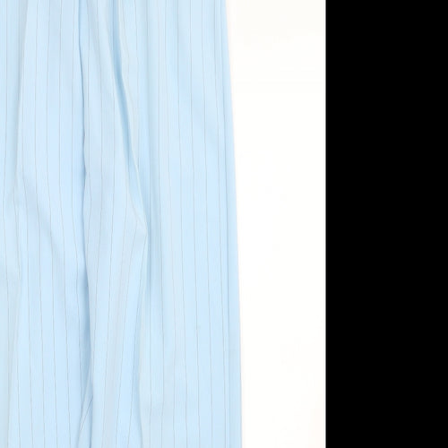 Preworn Womens Blue Striped  Trousers  Size 18 L27 in