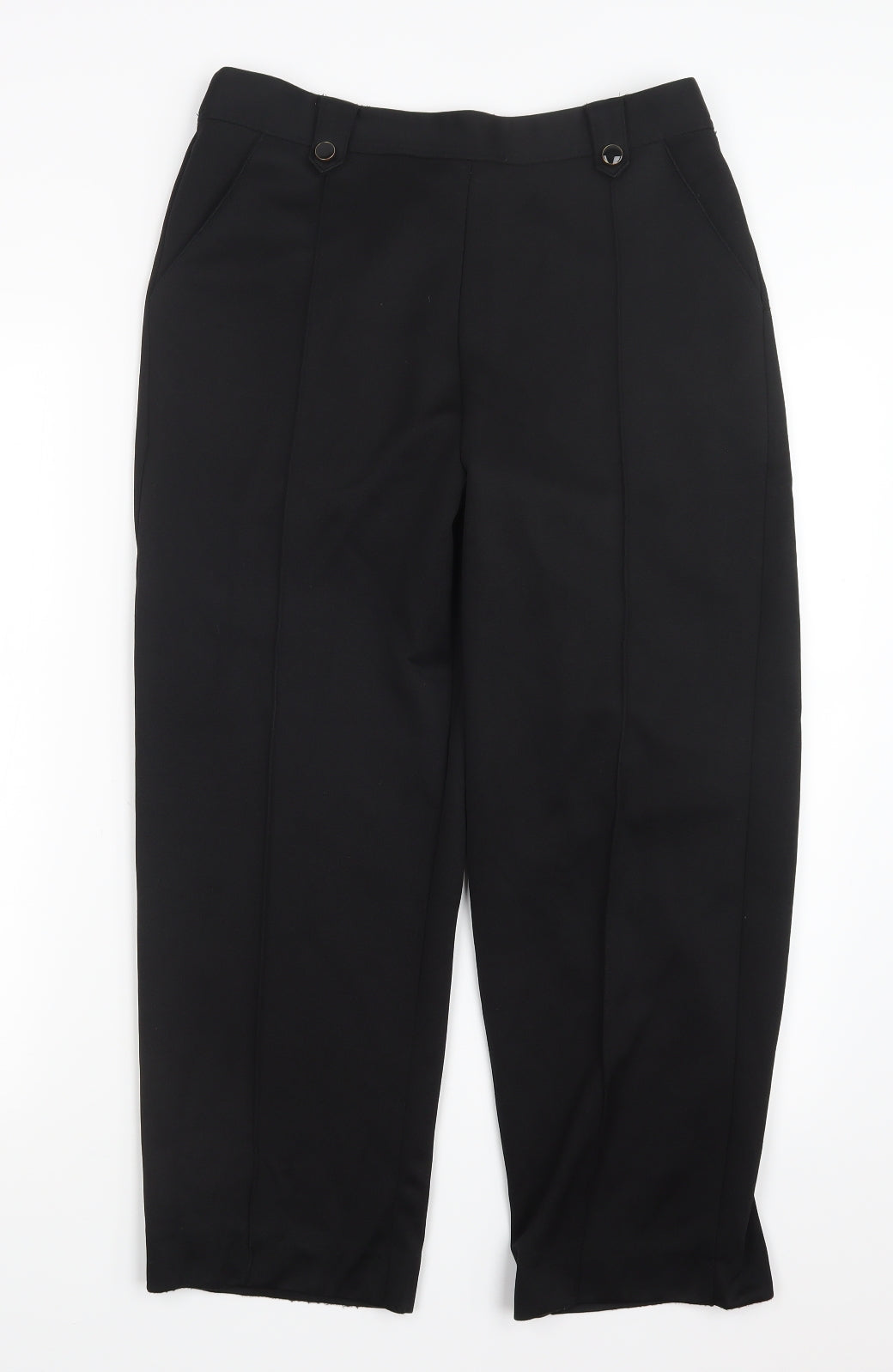BM Womens Black   Trousers  Size 12 L24 in