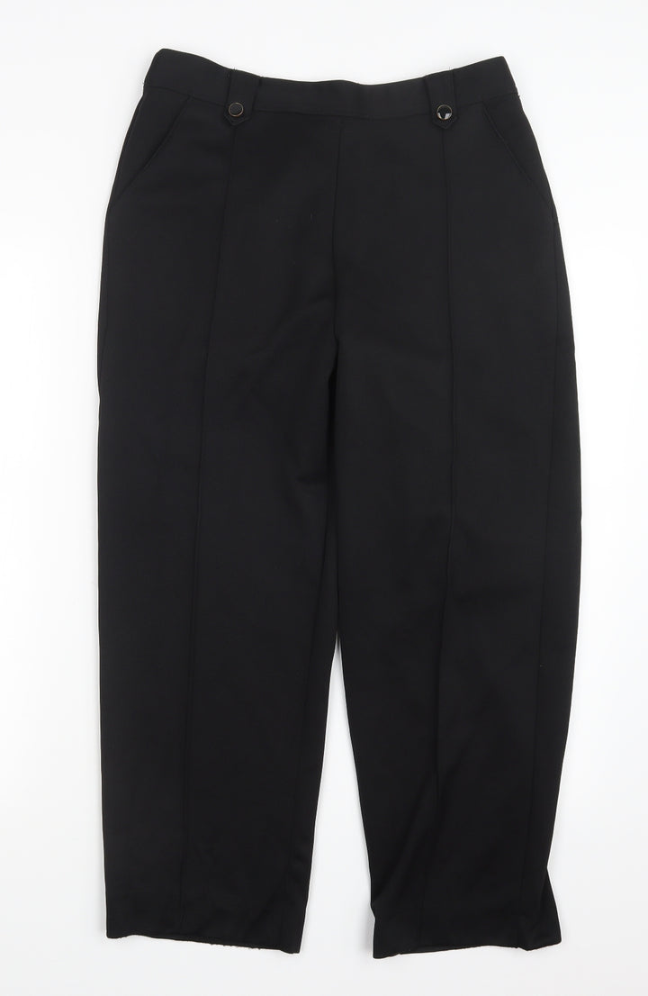BM Womens Black   Trousers  Size 12 L24 in