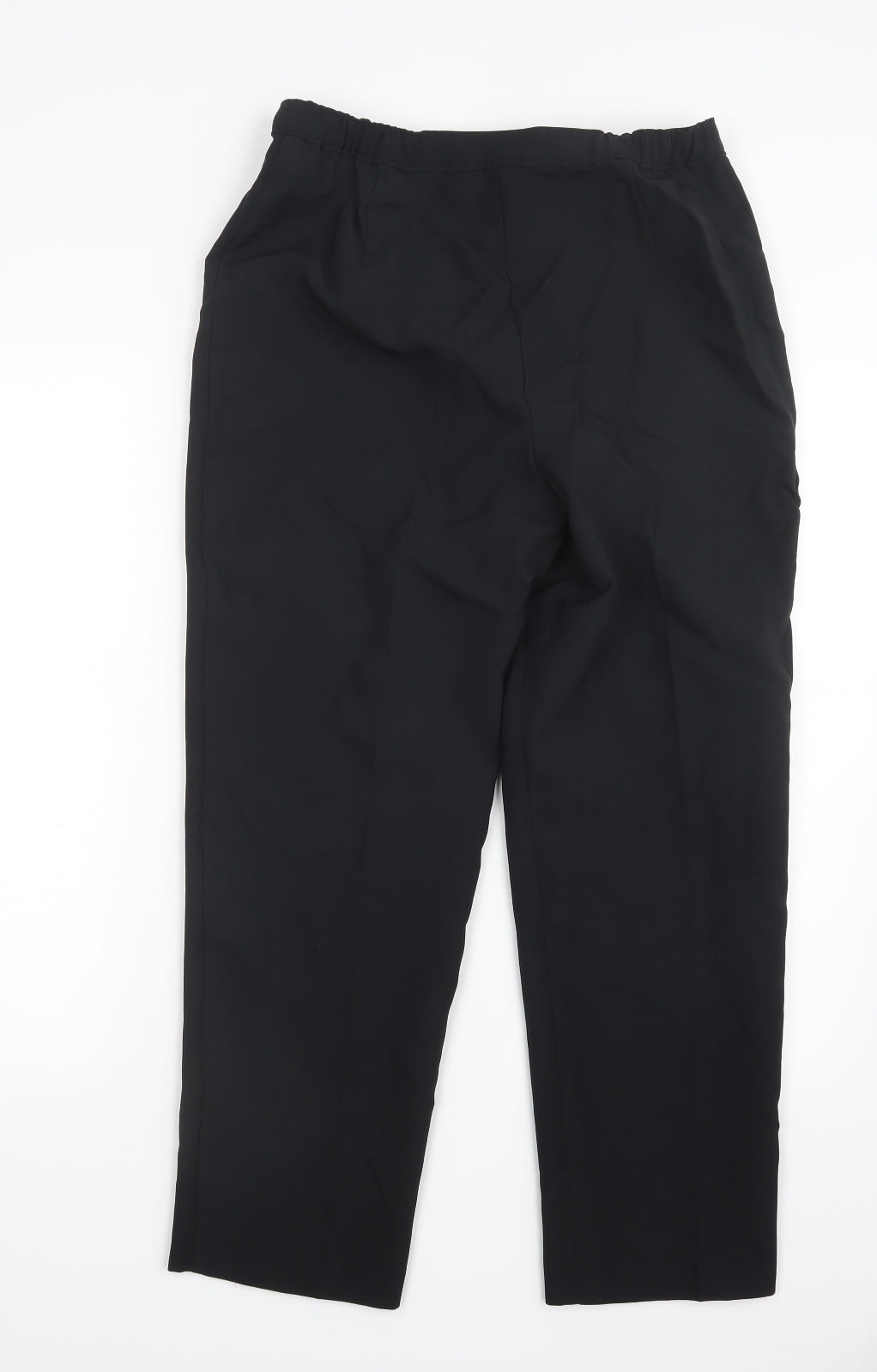 Slimma Womens Black   Trousers  Size 12 L26 in