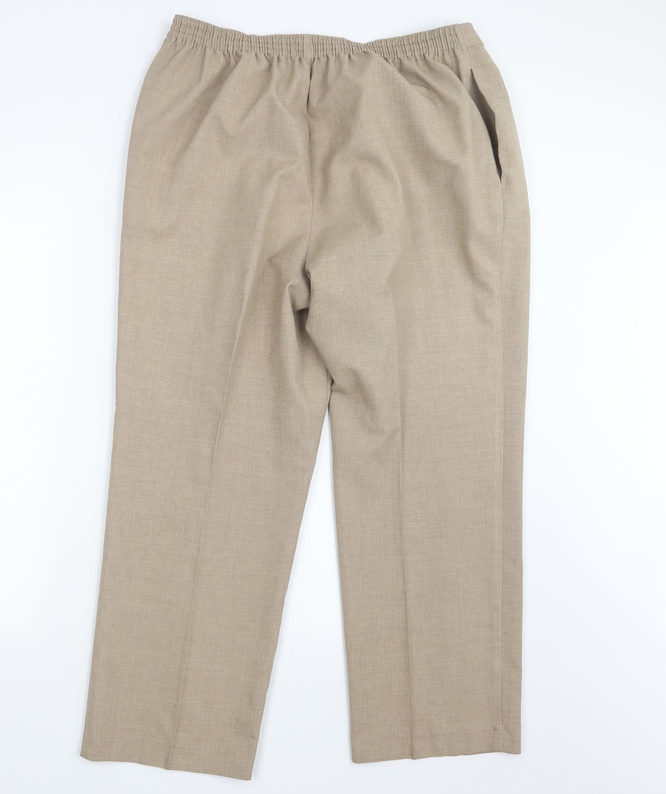 Marks and Spencer Womens Beige   Trousers  Size 18 L26 in - Short Leg