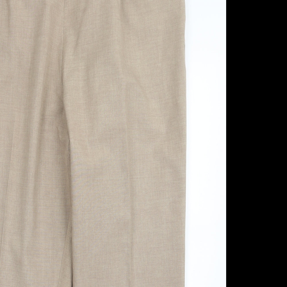 Marks and Spencer Womens Beige   Trousers  Size 18 L26 in - Short Leg